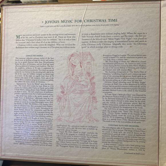 Joyous Music for Christmas Time 4 LP Box Set Reader's Digest ULTRASONIC CLEAN!! - Picture 4 of 16